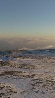 Vertical Video of of Snowcapped Mountains