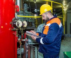 industrial trabajador a el trabajo foto