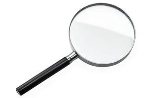 AI generated Magnifying Glass Isolated on a Clean White Background. created with Generative AI photo