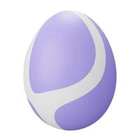 easter egg. 3d render illustration isolated on white background photo