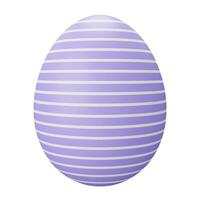 easter egg. 3d render illustration isolated on white background photo