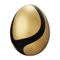 easter egg. 3d render illustration isolated on white background photo