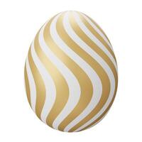 easter egg. 3d render illustration isolated on white background photo