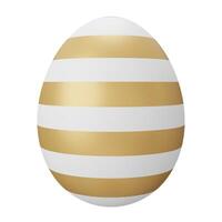 easter egg. 3d render illustration isolated on white background photo