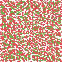 seamless pattern leopard print green and red vector