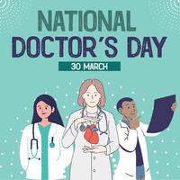 National Doctors Day vector