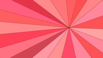 red and pink shades lines sunburst background vector