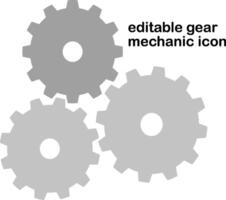 Gear Mechanical Icon vector