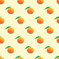 Grapefruit Seamless Pattern Design vector