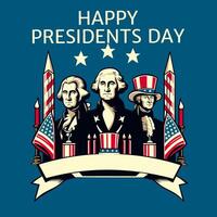 President's Day Background Design. Banner, Poster, Greeting Card. Vector Illustration.