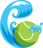 tennis fly water wave ball icon png