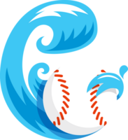 béisbol mosca agua ola pelota icono png