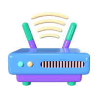 router 3d illustratie icoon png