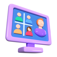 Webinar 3D Illustration Icon png