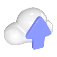 Upload to Cloud 3D Illustration Icon png