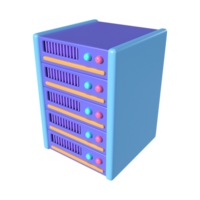 server 3d illustratie icoon png