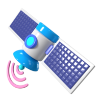 satelliet 3d illustratie pictogram png