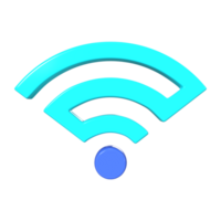 Wi-Fi collegato 3d illustrazione icona png