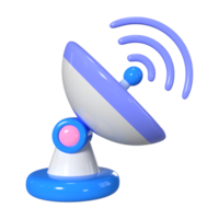 Satellite Dish 3D Illustration Icon png