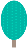 süß Polka Punkt Baum Clip Art png