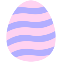 Frühling Jahreszeit Ostern süß Pastell- minimal mit bunt Streifen Ostern Ei jagen png