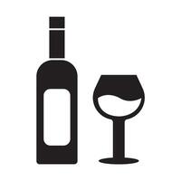 alcohol bebida icono logo vector diseño modelo