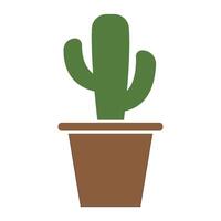 cactus icono logo vector diseño modelo