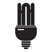 fluorescent bulbs icon logo vector design template