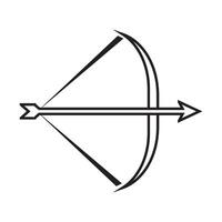 flecha arco icono logo vector diseño modelo