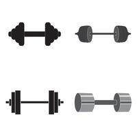 barbell icon logo vector design template