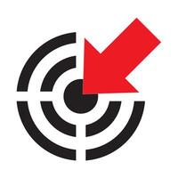 target accuracy icon logo vector design template