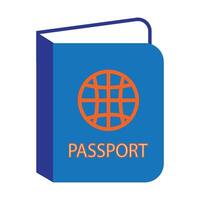 pasaporte icono logo vector diseño modelo