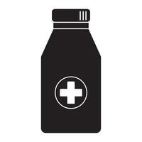 medicinal syrup icon logo vector design template