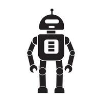 robot icon logo vector design template