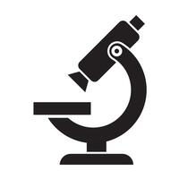 microscopio icono logo vector diseño modelo