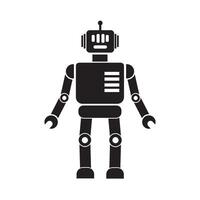 robot icon logo vector design template