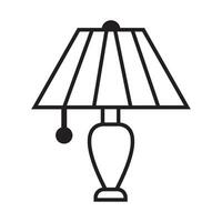 night lamp icon logo vector design template