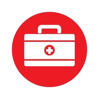 First aid box icon logo vector design template