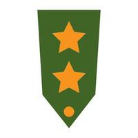 militar rango icono logo vector diseño modelo