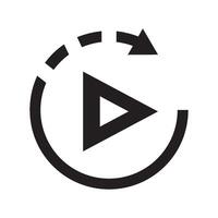 autoplay icon logo vector design template