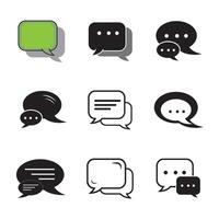 message icon logo vector design template