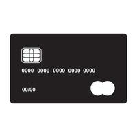 credit card icon logo vector design template