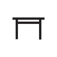 furniture table icon vector design template