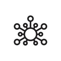 molecule icon vector design template