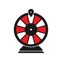 fortune spinning wheel icon vector design template