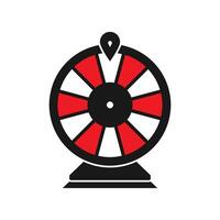 fortune spinning wheel icon vector design template