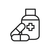 bottle pill icon vector design templates