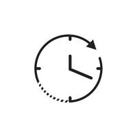 watch and clock time icon vector design template