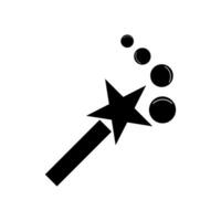 magician stick wizard  icon vector design template