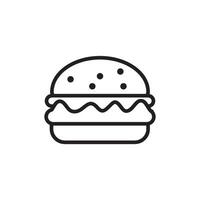 hamburguesa icono vector diseño plantillas